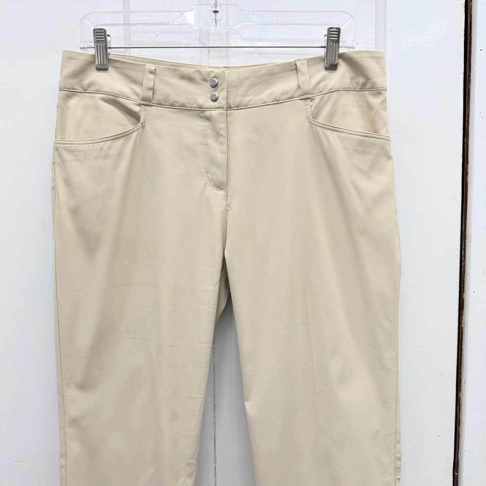 Adidas Khaki Golf Dress Pants Chino Women's 10 - Picture 3 of 5